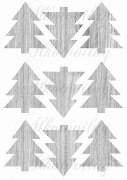 Fa erezetes fenyőfák -szürkében