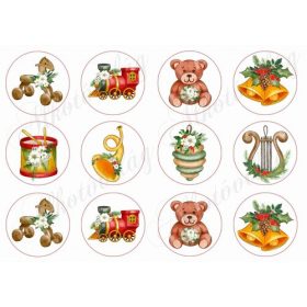 Gyermekjátékok karácsonyi dekorációkkal