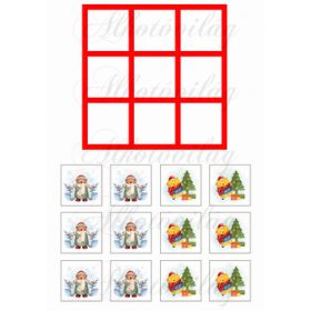 Amőba játék cuki cicával és mackóval