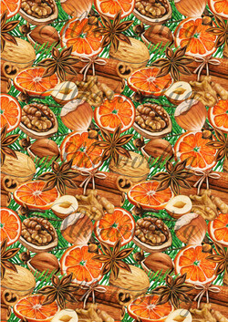 Karácsonyi hangulat narancsokkal, ánizs csillaggal, dióval, mogyóróval