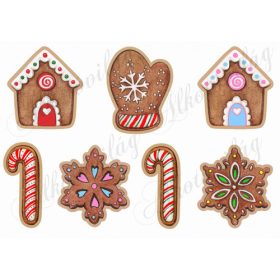 Mézeskalács figurák színes cukorkákkal