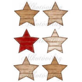 Csillagok fa lécekből