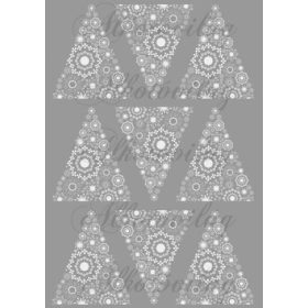 Csipkés fenyőfák SZÜRKE alapon
