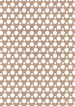 Fehér pöttyök kraft alapon