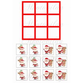 Amőba játék mikulással, szarvassal