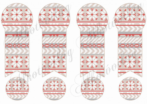 Könyvjelző alapok norvég mintával