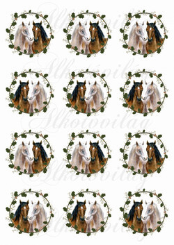 Lópár magyal koszorúban KICSIBEN