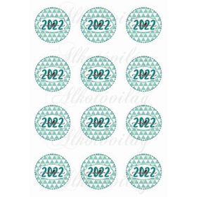 Hello 2022 háromszög mintás körökben