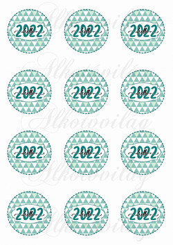 Hello 2022 háromszög mintás körökben