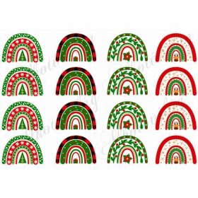 Szépséges karácsonyi szivárványok