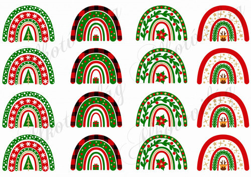 Szépséges karácsonyi szivárványok