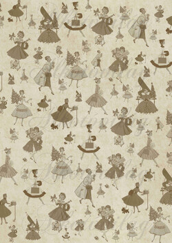 Romantikus karácsony vintage fugurákkal