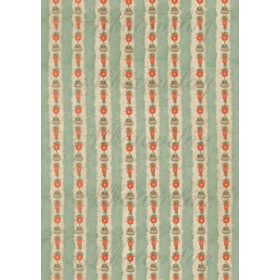   Romantikus karácsony zöld és barna kraft papír csíkokkal, vintage díszekkel