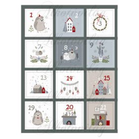   Adventi naptár sünivel és csigákkal - KÖZEPES MÉRETBEN - 1.rész