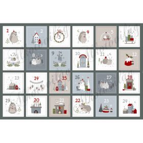 Adventi naptár sünivel és csigákkal