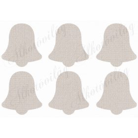 Szövet textúrájú harangok üresen