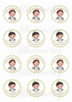 Fiú angyalkák - ELSŐ KARÁCSONYOM felirattal KICSIBEN