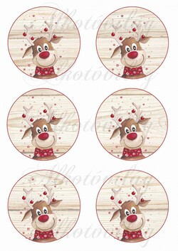 Rénik fa alapon 8,5 cm körökben