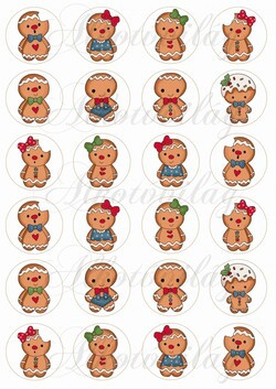 Tüneményes mézibabák körökben - 4,5 cm