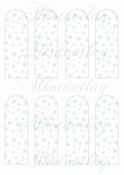 Könyvjelzők hópelyhekkel - KICSIBEN