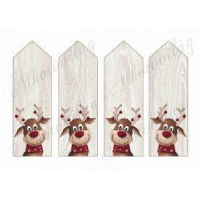   Cuki karácsonyfa díszes rénis fa alapú könyvjelzők NAGYBAN