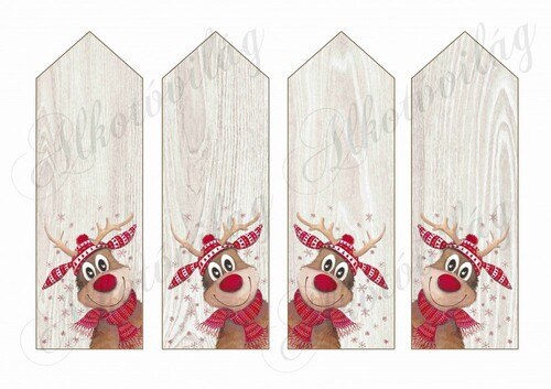 Cuki rénis fa alapú könyvjelzők NAGYBAN