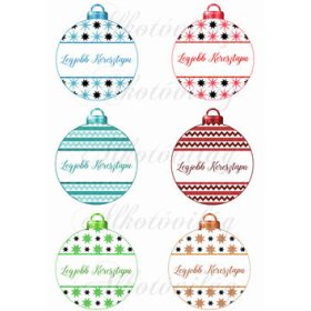 Karácsonyfa gömbök Legjobb KERESZTAPU feliratokkal