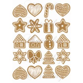 Mézeskalácsok vegyesen 2 kb 5 cm