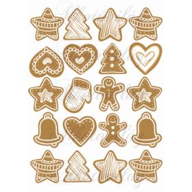 Mézeskalácsok vegyesen kb 5 cm