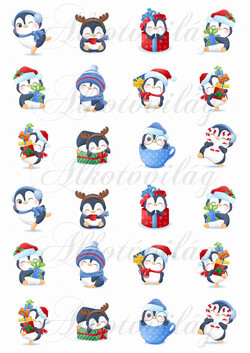 Tüneményes karácsonyi pingvinek - KICSIBEN