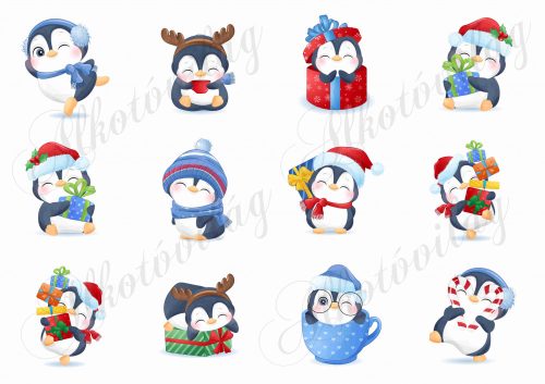 Tüneményes karácsonyi pingvinek