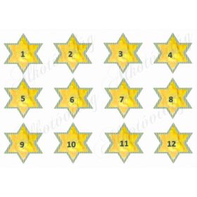 Sárga csillag adventi számok - 1. RÉSZ
