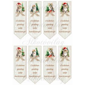 Karácsonyi könyvjelzők tüneményes cicákkal - KICSIBEN