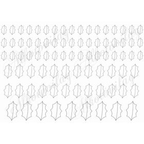   Magyal levelek 2-3-4 cm méretben - bármilyen világosabb színű filcre nyomva kérhető