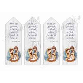   Betlehemes könyvjelző bibliai idézettel 2  - 16,5 x 5,5 cm