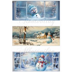 Aranyos hóemberkék - BÖGREPALÁST - 8 x 19,5 cm