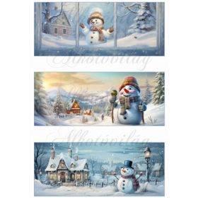 Aranyos hóemberkék 2 - BÖGREPALÁST - 8 x 19,5 cm