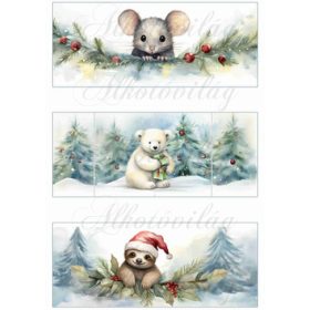   cuki kisegér, lajhár, jegesmaci - BÖGREPALÁST - 8 x 19,5 cm