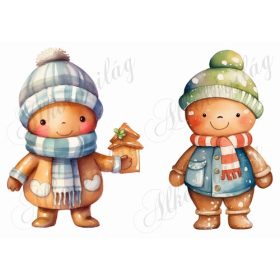 Tündéri mézeskalács babák 19 cm magas