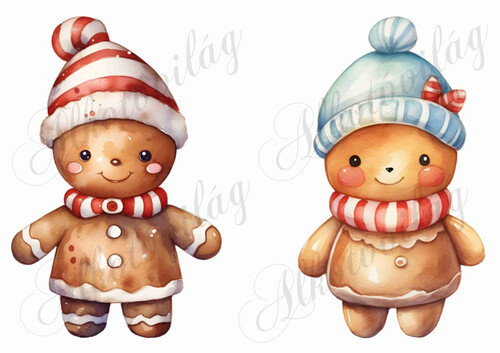 Tündéri mézeskalács babák 2 - 19 cm magas