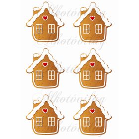 Mézeskalács házikók - 8,5 cm magas