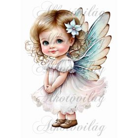 Párnablokk - vászontáska blokk - Kislány angyalka 2