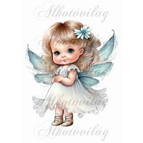 Párnablokk - vászontáska blokk - Kislány angyalka 3