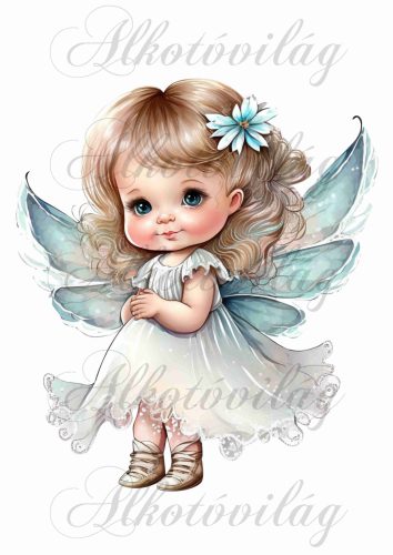 Párnablokk - vászontáska blokk - Kislány angyalka 3