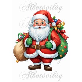 Párnablokk - vászontáska blokk Mikulással 2