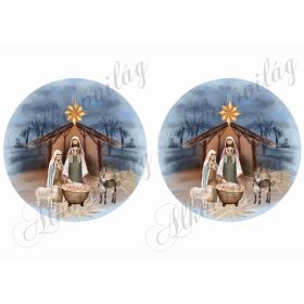 Betlehemi képek 14 cm-es körökben