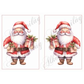 Képek festett mikulásokkal 2 - 13 x 19 cm