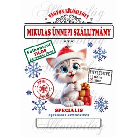 Mikulászsák panel - cuki cicával - DECEMBER 06-ra