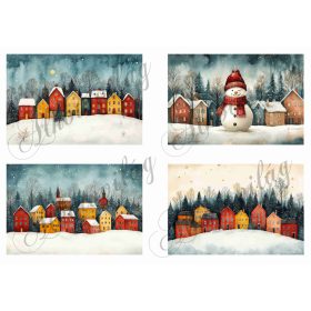 Téli képeslapok - 13 x 8,5 cm