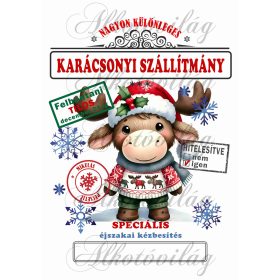   Mikulászsák cuki, jávorszarvas karácsonyi ruhában - december 24-re